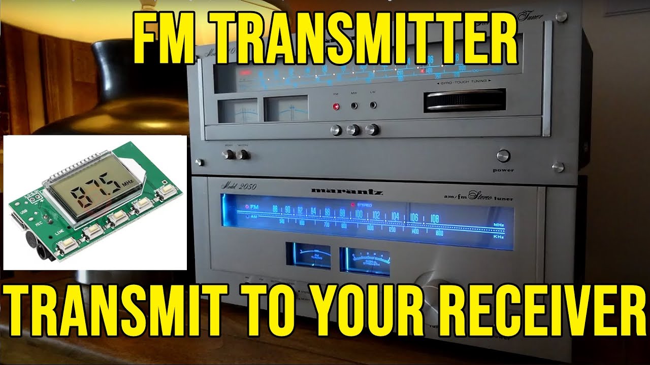 FM Transmitter . Broadcast Music to your Vintage Receiver Tuner or Radio Over long Distance