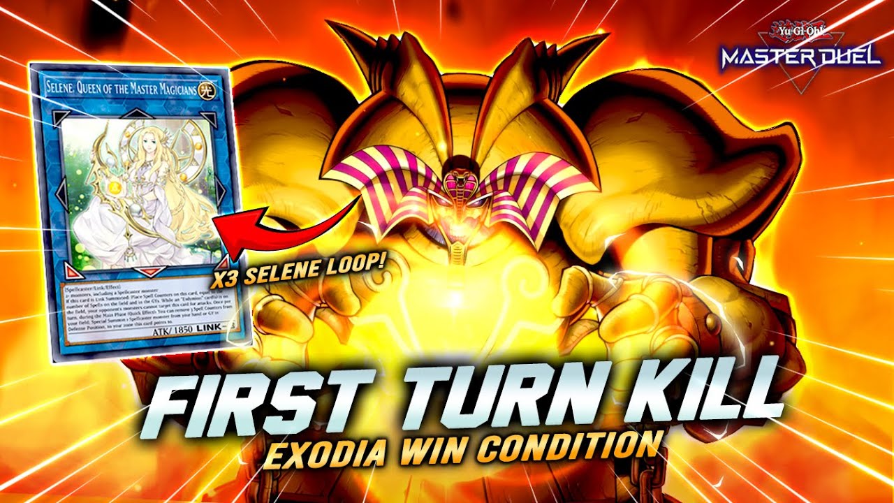 INSTANT KILL with EXODIA Win Condition x3 Selene Queen Of Master Magicians LOOP COMBO! [Master Duel]