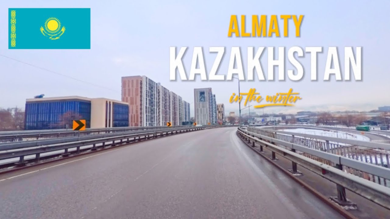 Almaty City Drive  Discovering Kazakhstan’s Winter Beauty in January 2025 🇰🇿