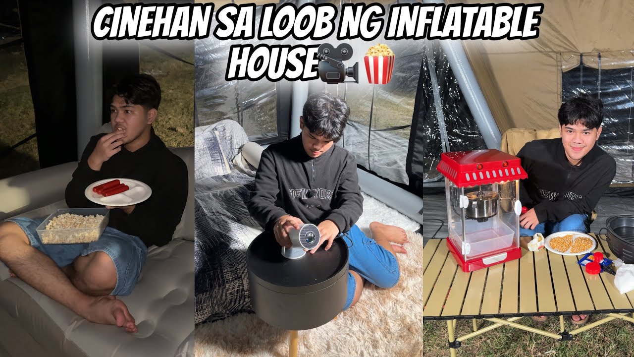NAG TAYO NG CINEHAN SA INFLATABLE HOUSE(EP4)