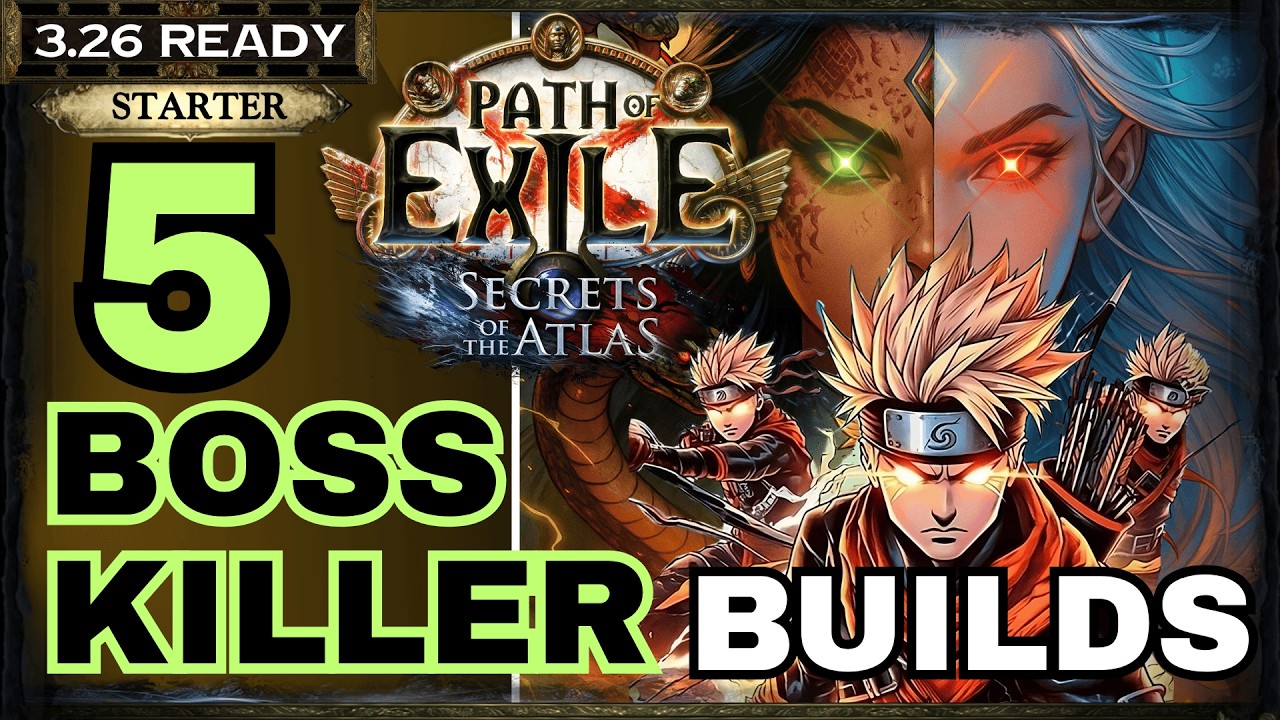 [PoE 3.26] 5 BOSS KILLER BUILDS FOR PATH OF EXILE SECRETS OF THE ATLAS - POE BUILDS