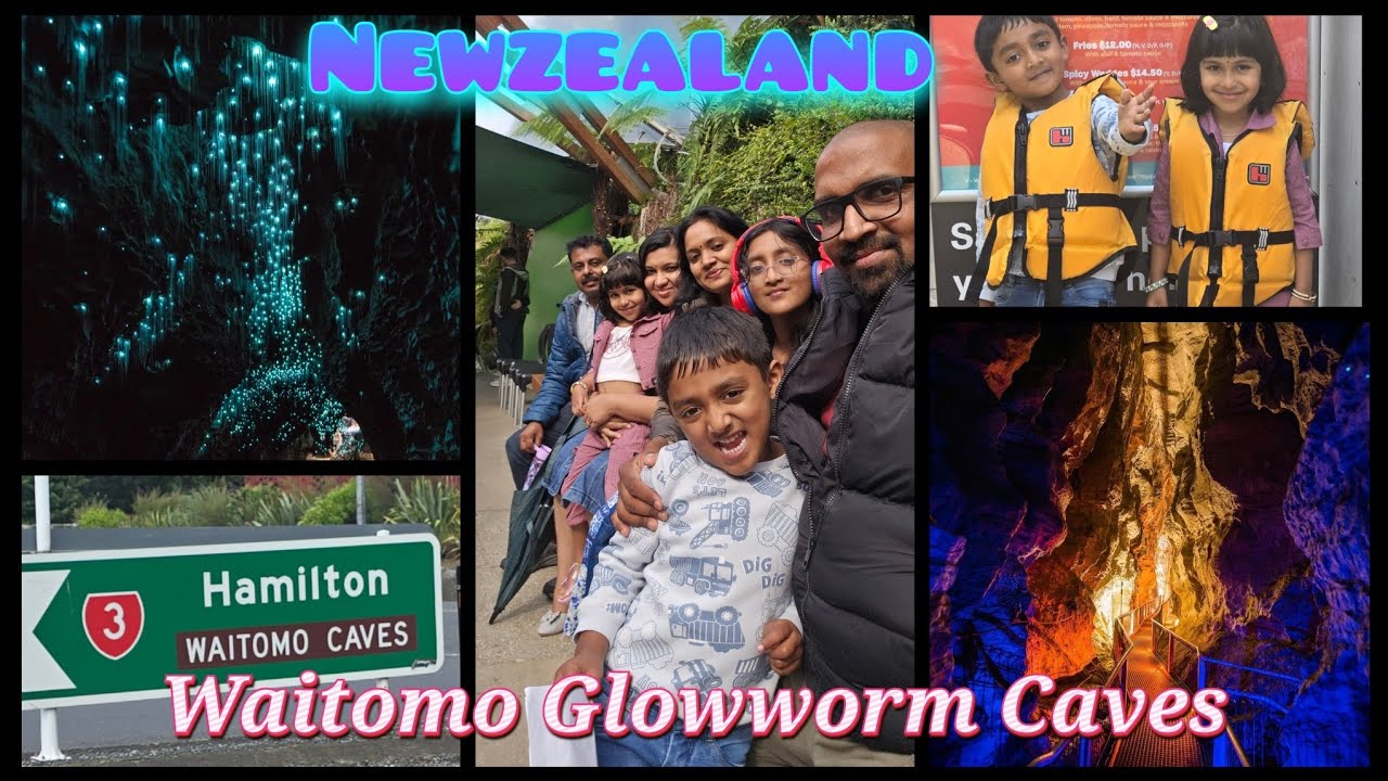 Newzealand life🫶Family Trip/ A Magical Waitomo Glowworm Caves✨Hamilton🇳🇿ഇരുട്ടിനുള്ളിലെ ഒരു മായാലോകം