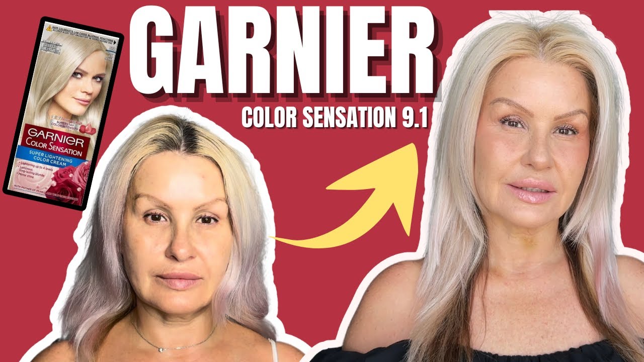 GARNIER COLOR SENSATION 9.1 КРАСКА ДЛЯ ВОЛОС БЛОНД В ДОМАШНЕМ СТИЛЕ ПОСЛЕ 50+