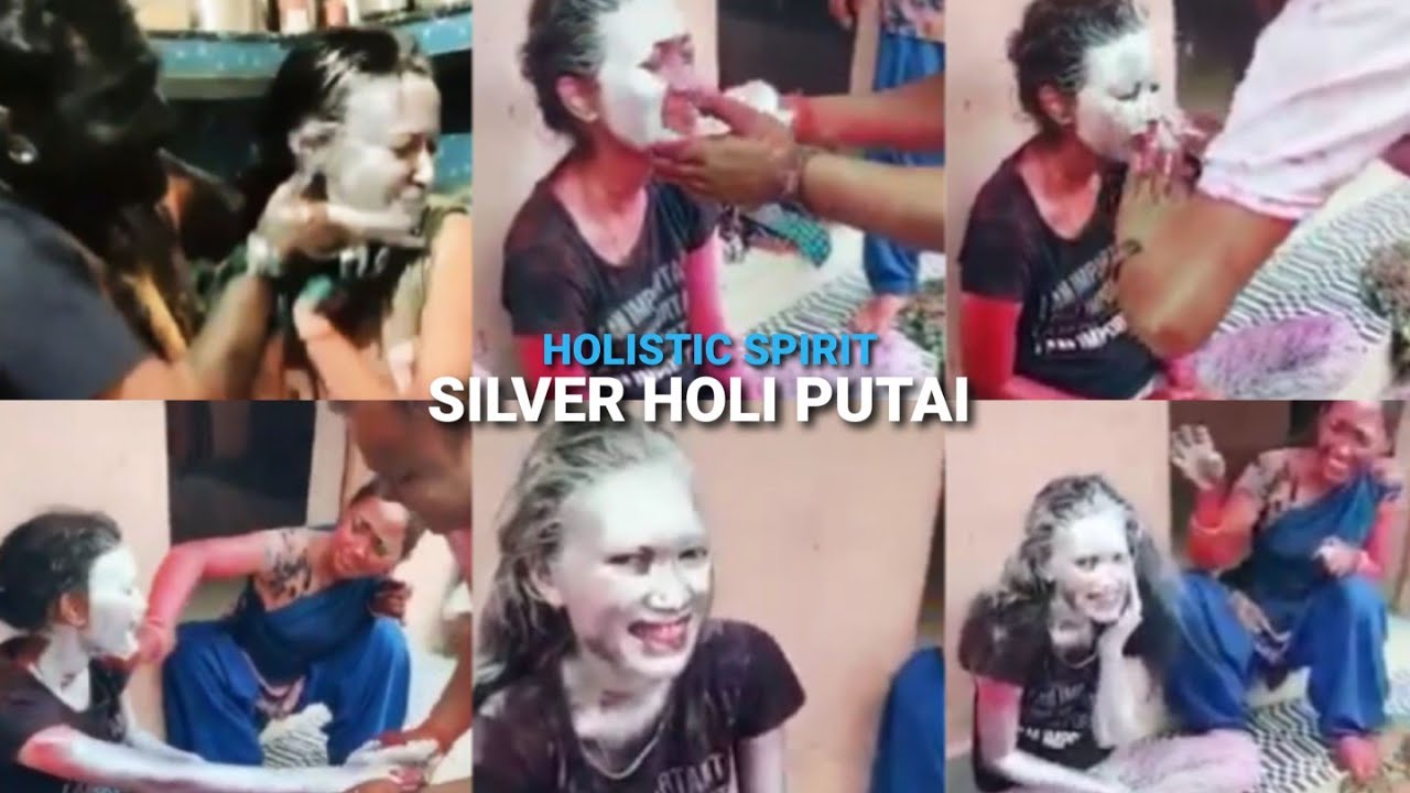 Silver Holi Putai | Holi Putai | Jija Sali Holi Putai | जीजा साली सिलवर कलर होली पुताई | Silver Holi