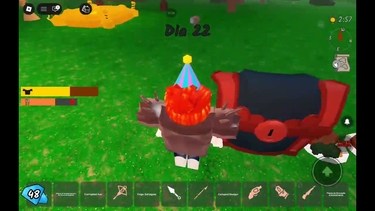 PARTE 2 JOGANDO 99 noite na floresta na atualização 