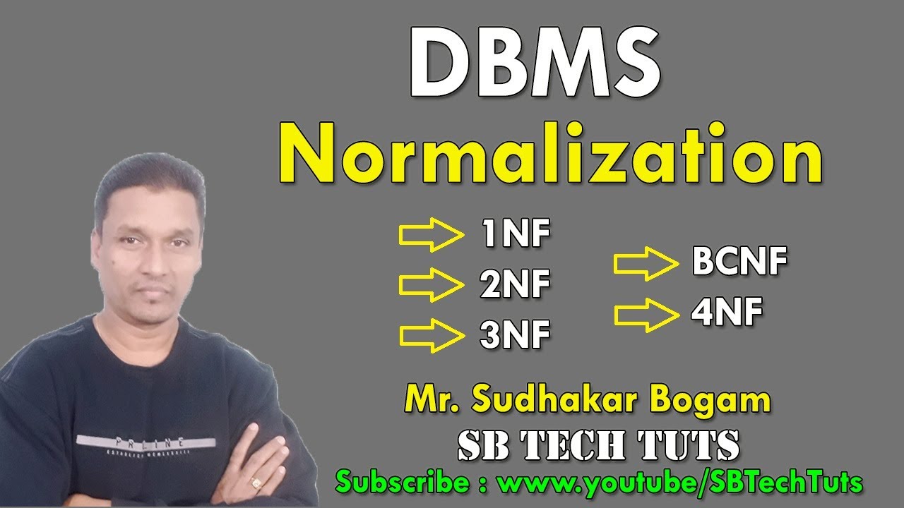 Normalization in DBMS | Normal Forms in DBMS - 1NF,2NF,3NF,BCNF and 4NF | DBMS