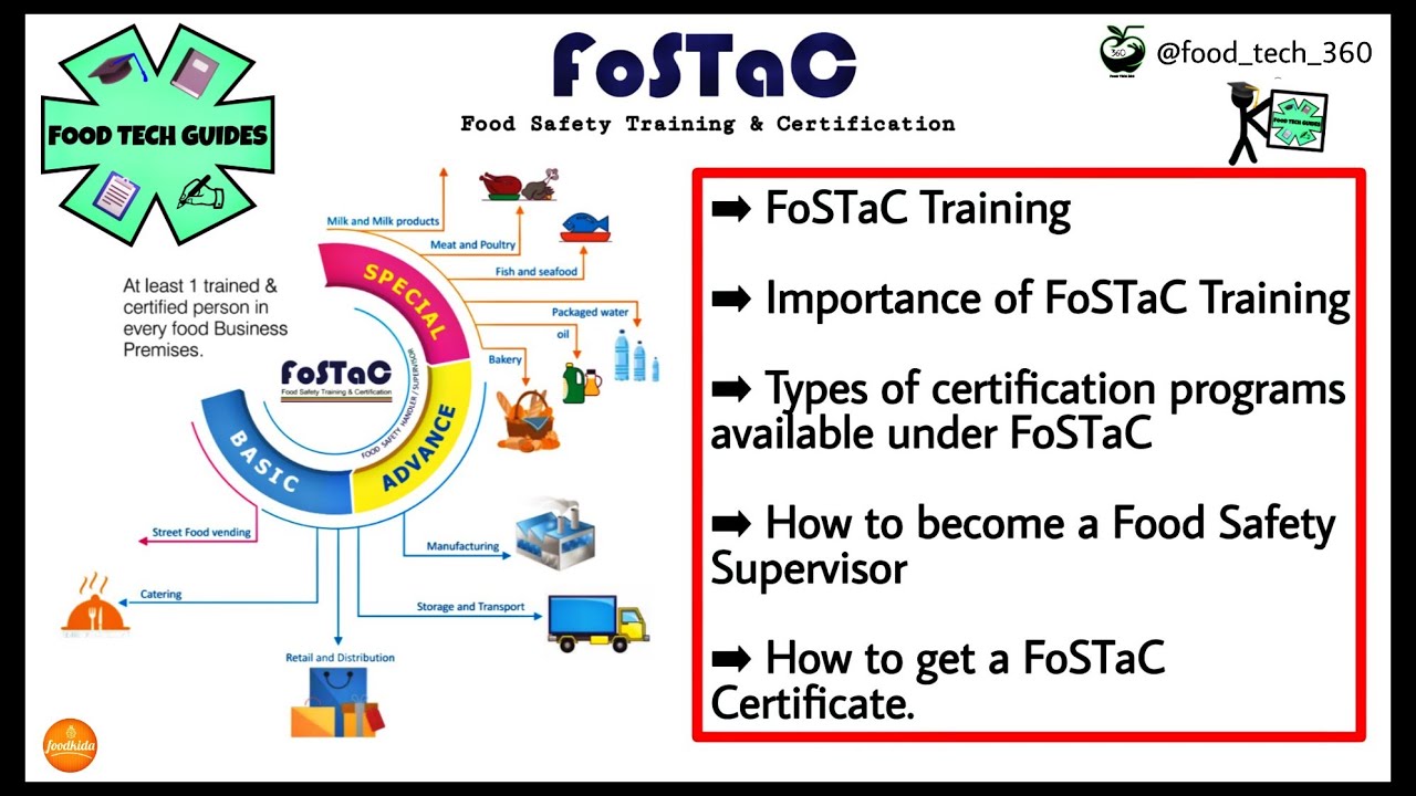 FoSTaC Training | How to become a Food Safety Supervisor | FoSTaC certificate |Fssai FoSTaC training