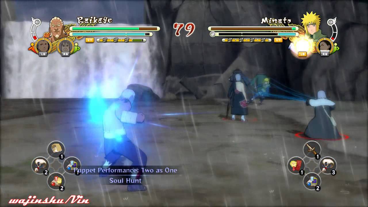 Naruto Ultimate Ninja Storm 3 Raikage vs Minato Gameplay