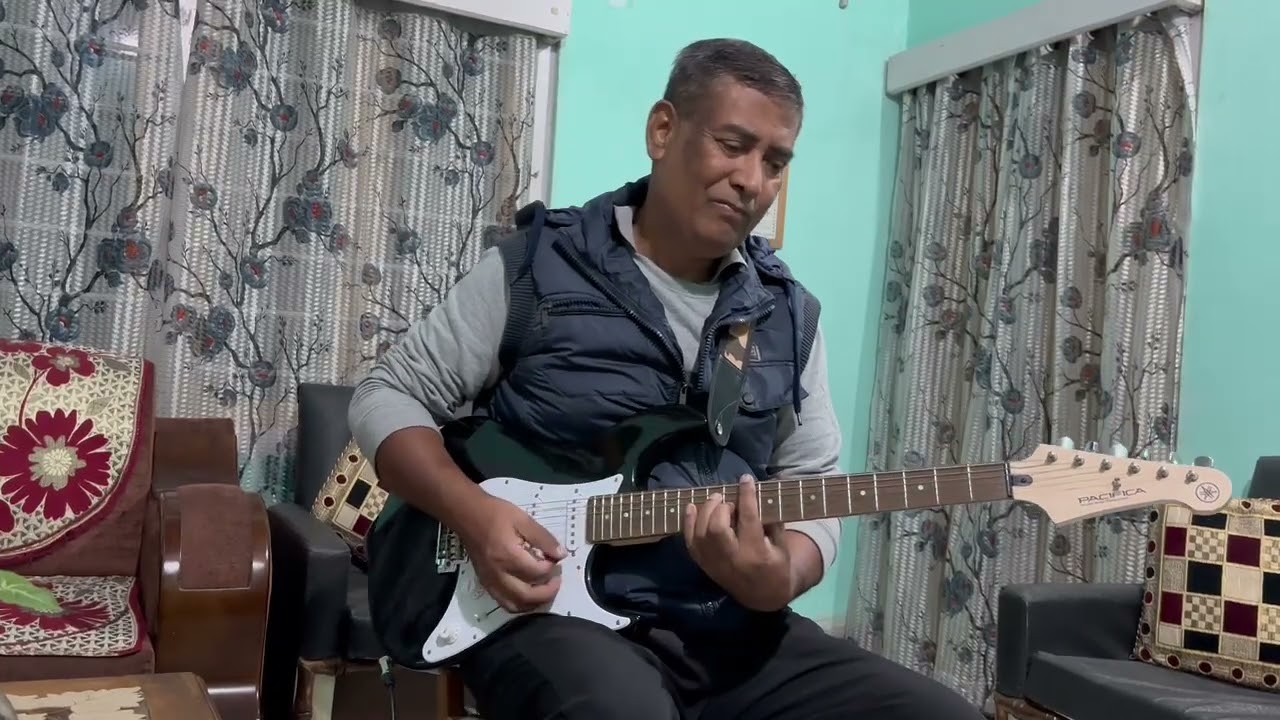 Zubeen Garg's  most popular song  Dure   Dure  on guitar by TRIDIB SUNI 