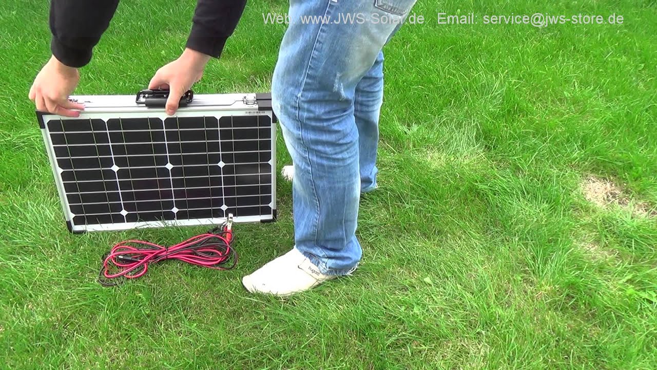 JWS Solarkoffer aufstellen