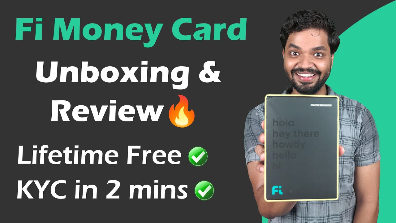 Fi Money Debit Card Unboxing & Review 🔥 | Lifetime Free Card | KYC In Just 2 Mins | Full Details