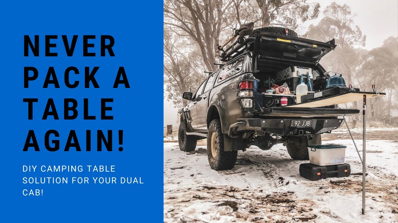 Владельцам пикапов Dual Cab Ute ОБЯЗАТЕЛЬНО К ПРОСМОТРУ! Больше никогда не берите столик с собой.