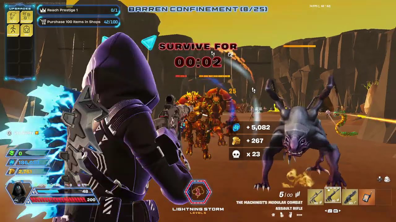 Fortnite Cosmic Rift [Roguelike] Full Playthrough + Serpent Final Boss Fight (100%)