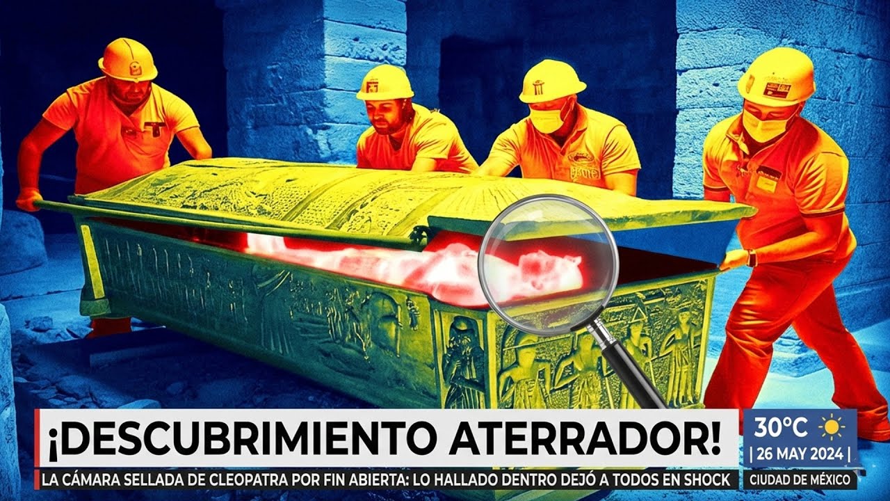¡Por fin abrieron la cámara sellada de Cleopatra: lo hallado dentro dejó a todos en shock!