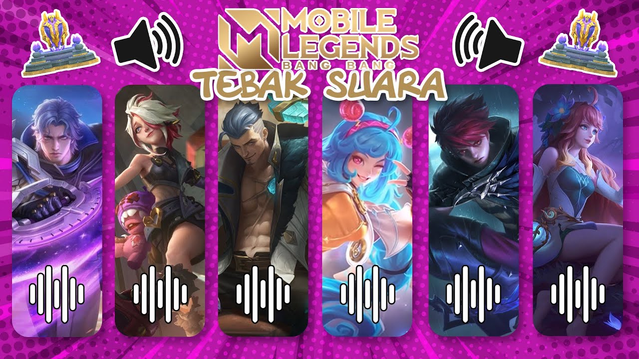 TEKA-TEKI TEBAK KARAKTER HERO MOBILE LEGENDS DARI SUARANYA?| CICI, FREDRINN, JULIAN, ARLLOT, ...