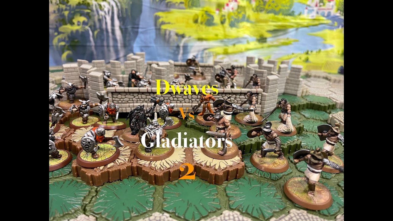 Heroscape Battle Bros: Dwarves Vs Gladiators Battle 2