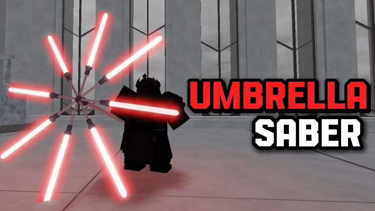 The UMBRELLA SABER in SABER LEGENDS! - Roblox