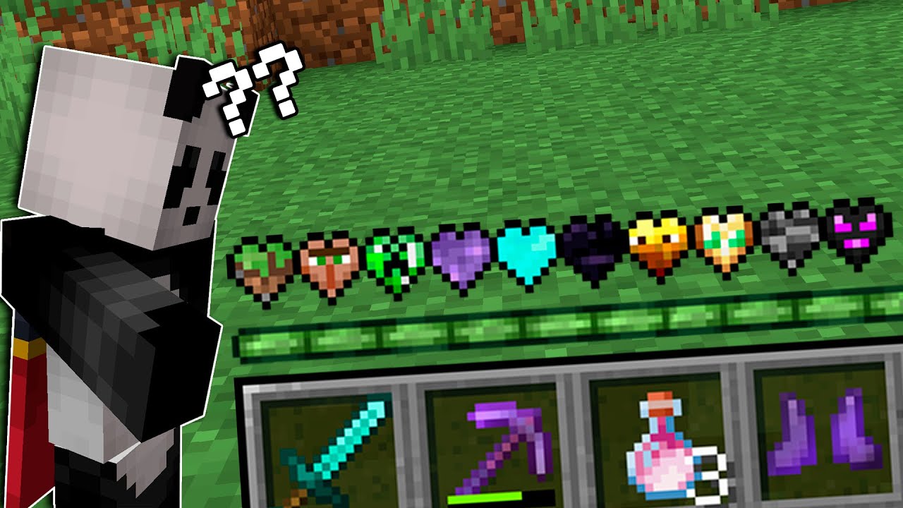 MINECRAFT pero hay CORAZONES PERSONALIZADOS