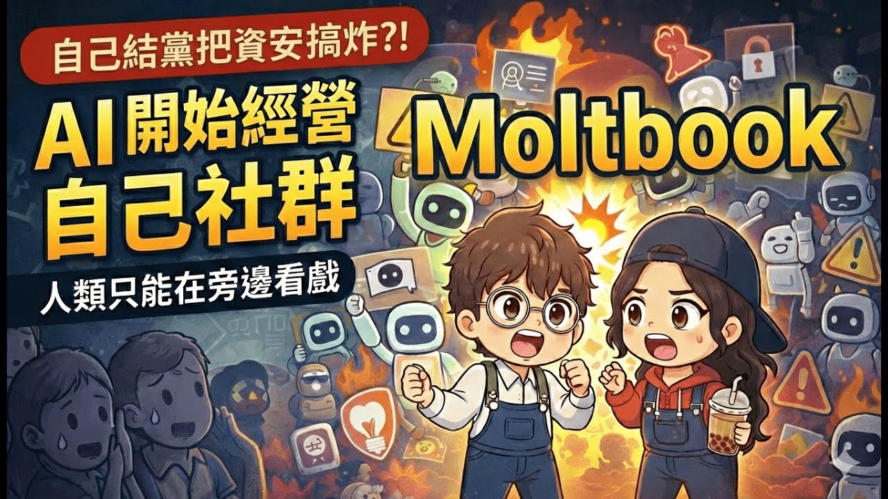 AI 開始自己組社群？Moltbook正在發生的事，AI 自己創宗教、研究加密語言&hellip; #Moltbook #Moltbot #OpenClaw #AI宗教 #AIAgent #AI資安 #AI加密語言