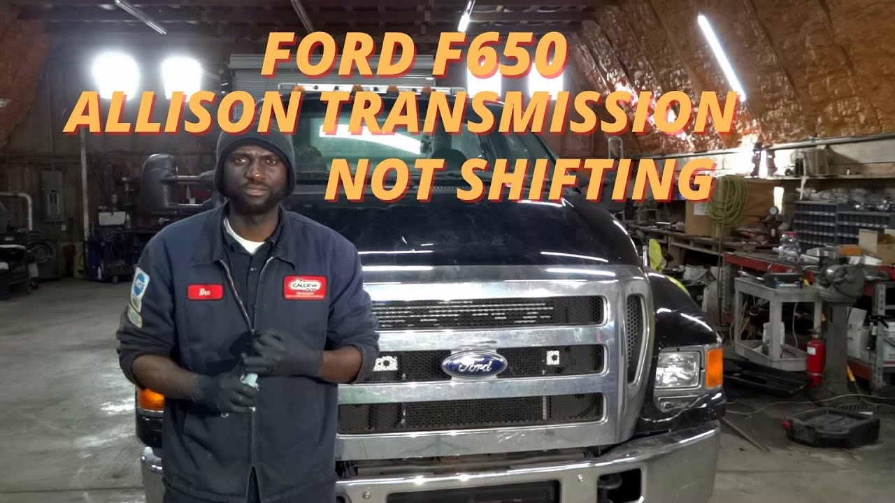 Ford F650: не крутится стартер, не заводится, коробка передач Allison не переключается, диагности...