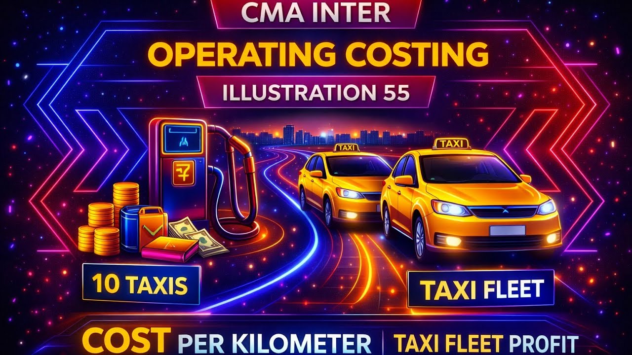 Illustration 55| Operating Costing | CMA Inter Cost Accounting (Step by Step Solution)