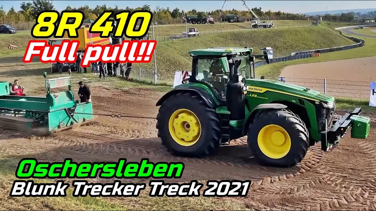 John Deere 8R 410 Pulling 20 tonnes - [Winner of the tractor pulling in Oschersleben] - Live Action