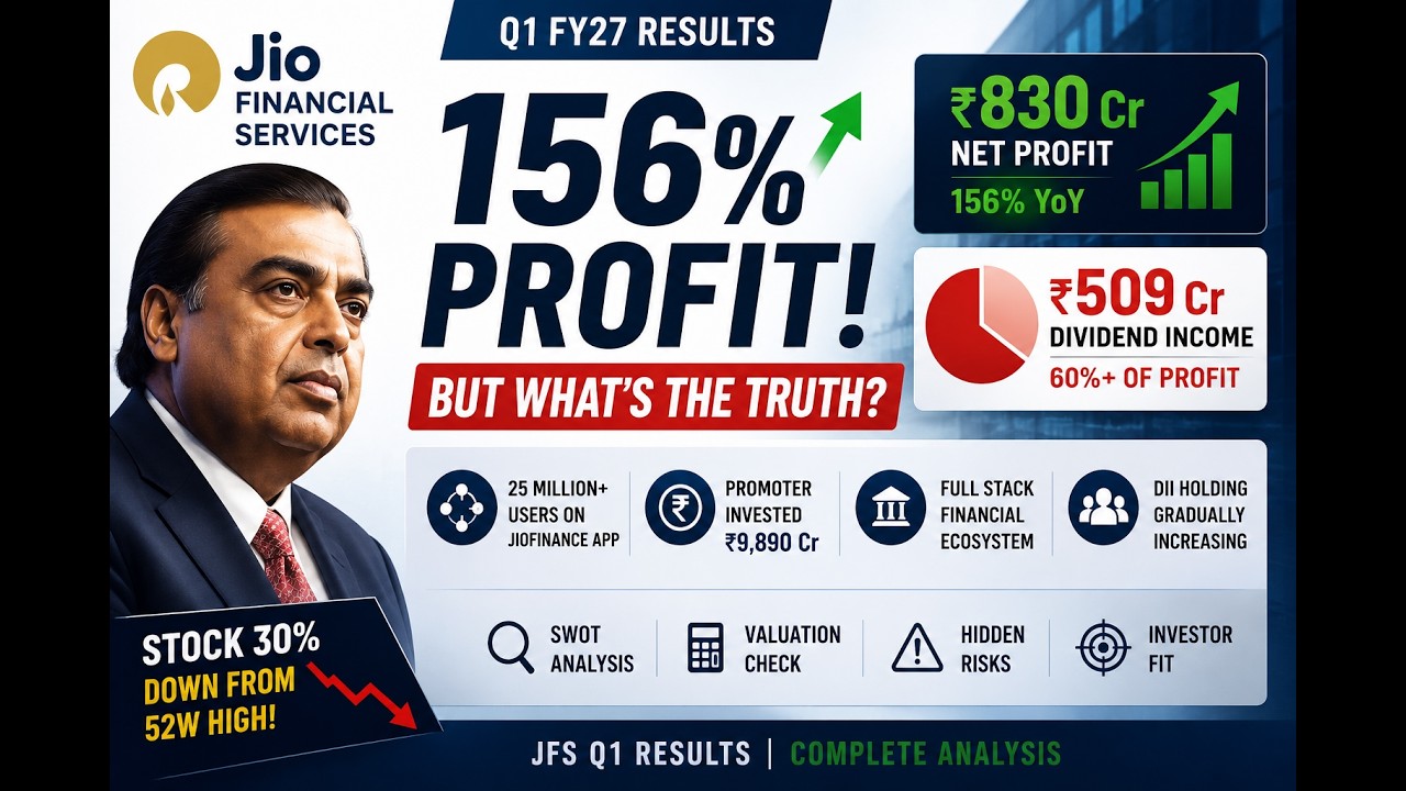 Jio Financial Q1 Results Explained | 156% Profit But  Nobody Is Talking About!