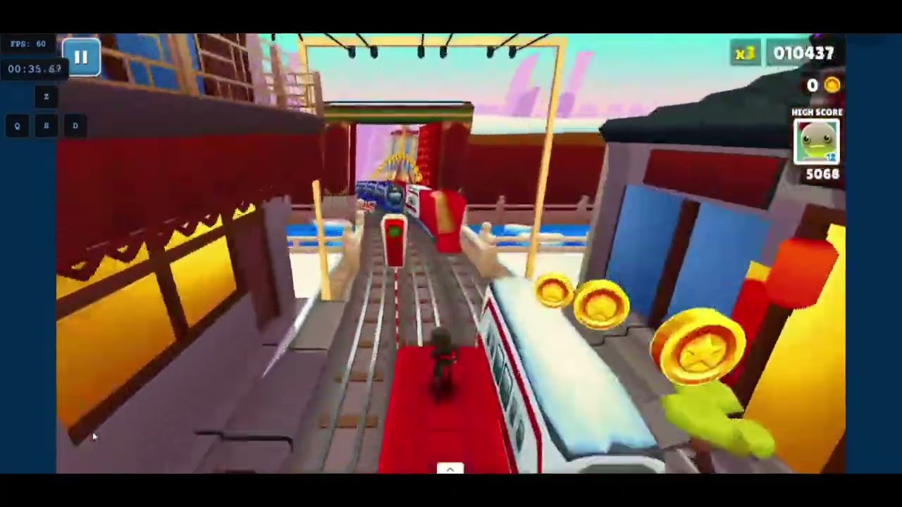 run 1m40 subway surfers no coin