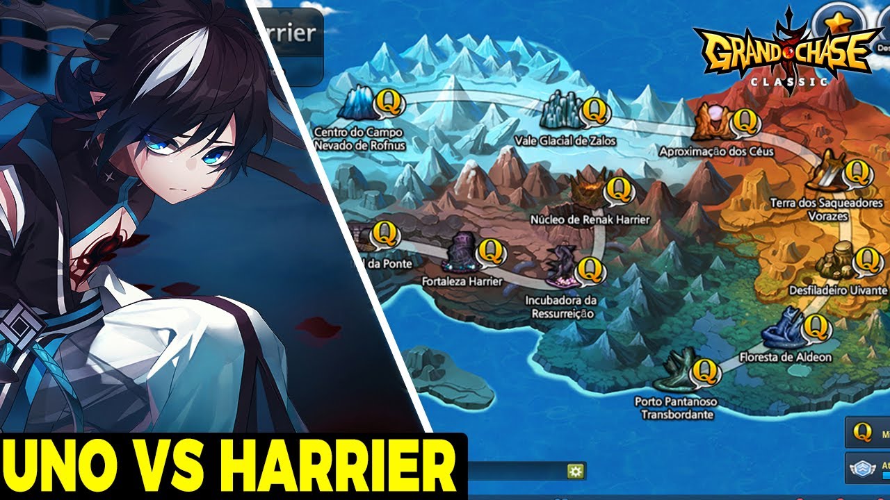 UNO VS HARRIER HEROICO PRIMEIRA VEZ l GRAND CHASE CLASSIC