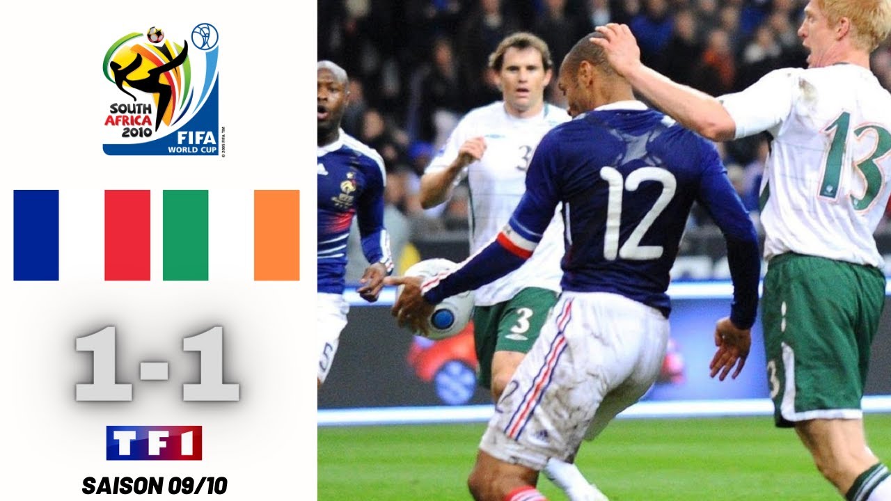 France 1-1 Irlande | Barrage Coupe du Monde 2010 |TF1
