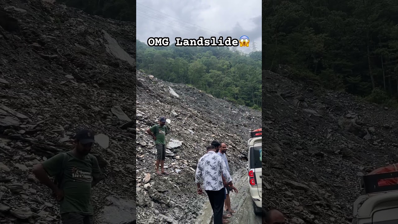 OMG landslide guess this place and comment down jn the section below#landslide#dangerzonetravel