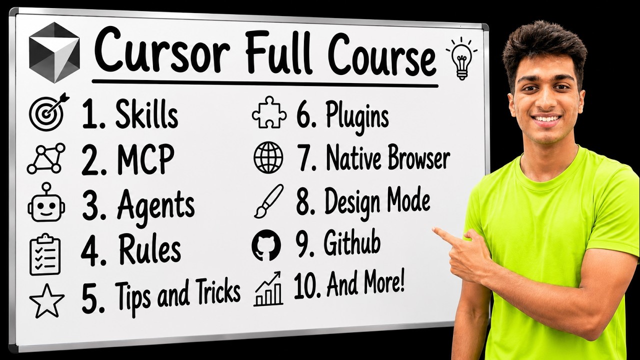 LEARN CURSOR IN 1 HOUR: Rules, Agents, Skills, MCP & More