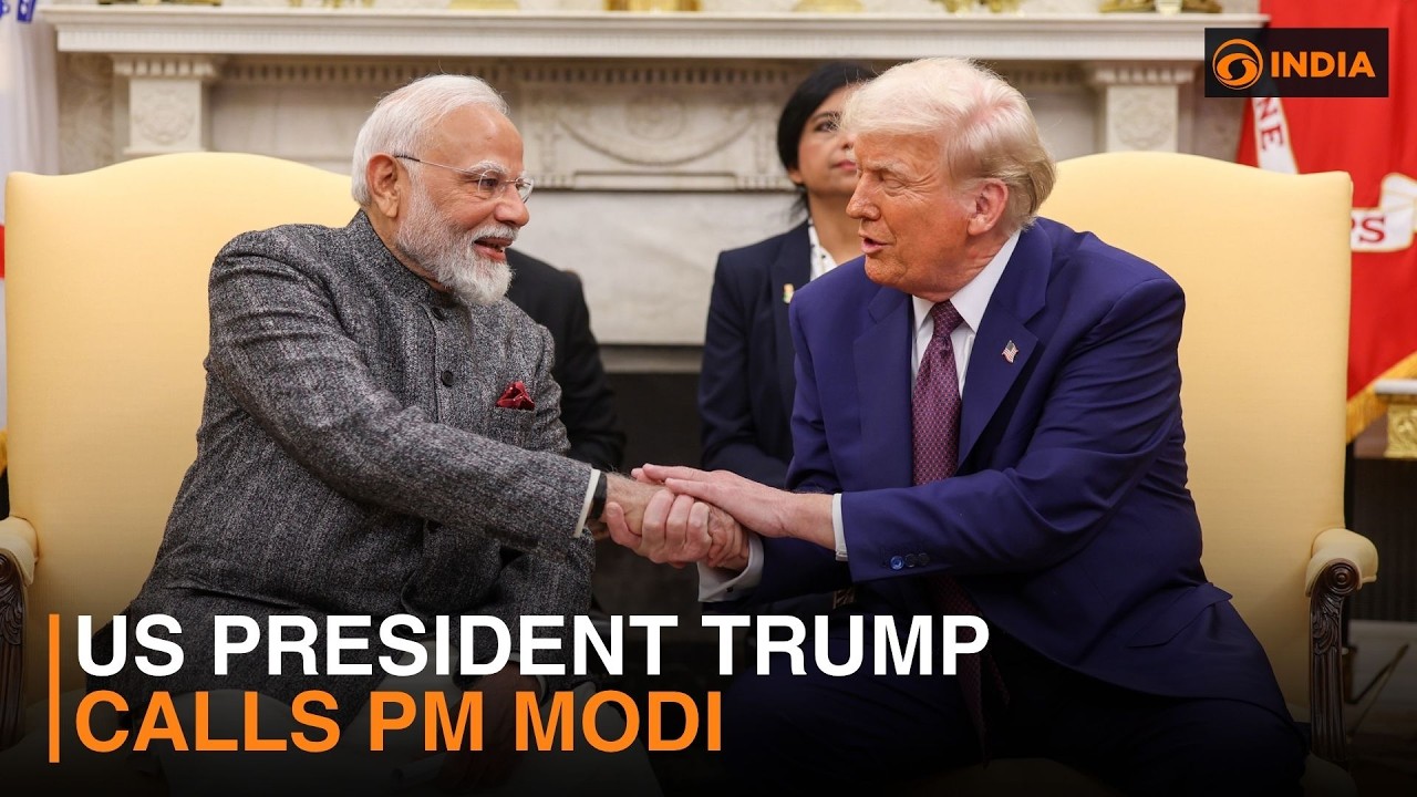 Prezydent USA Trump dzwoni do premiera Modiego i więcej aktualności | DD India Newshour | 21:00 c...