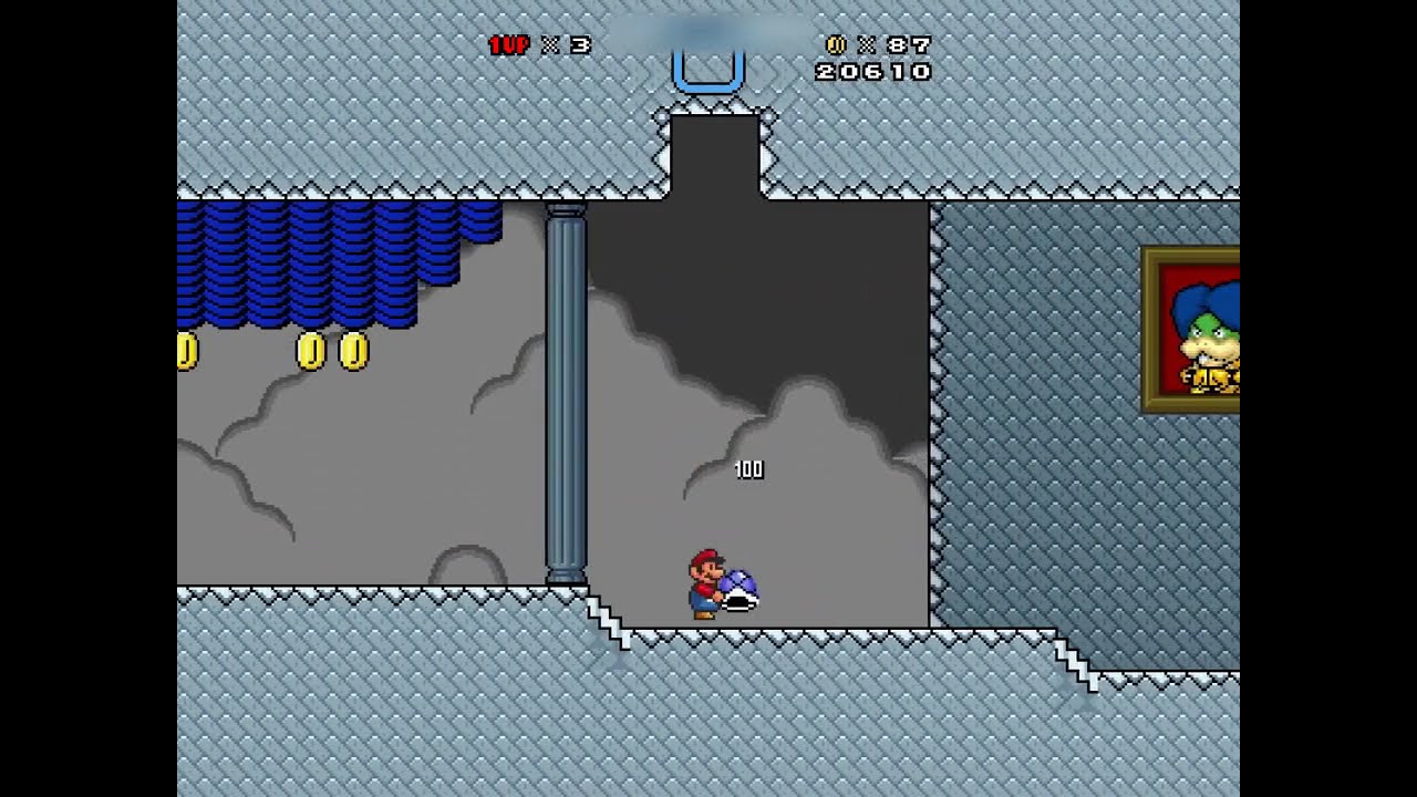 Super Mario Bros. X (SMBX) Custom Level - Ludwigs Sky Stronghold