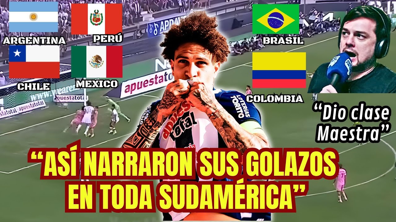 ASÍ ENLOQUECIÓ SUDAMERICA con los DOS GOLAZOS de PAOLO GUERRERO vs INTER MIAMI HOY