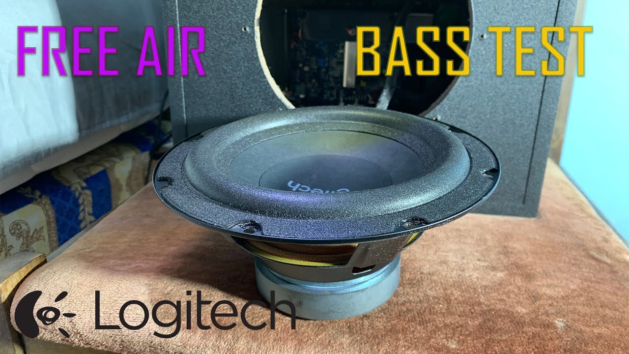 Logitech z623 Free Air Bass Test [BIG EXCURSION][4k]
