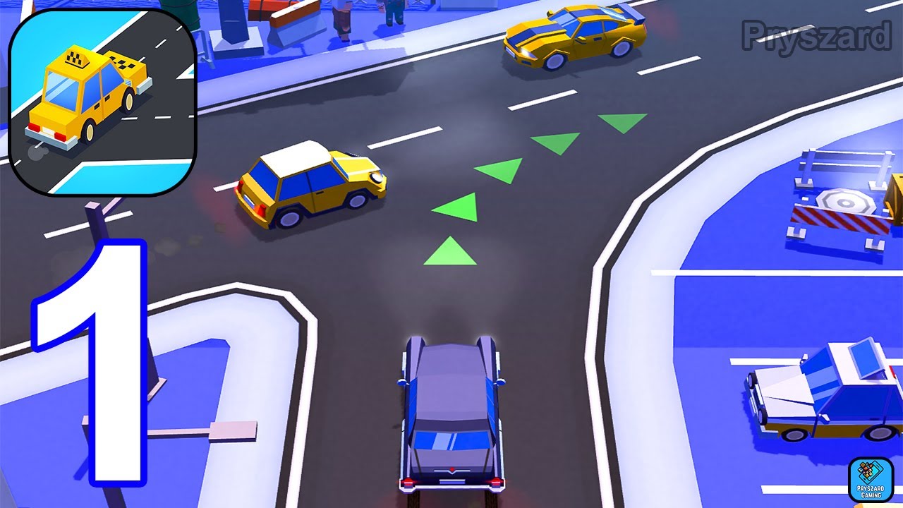Taxi Run: Traffic Driver - Gameplay Walkthrough Part 1 Tutorial Level 1-20 (iOS, Android Gameplay)