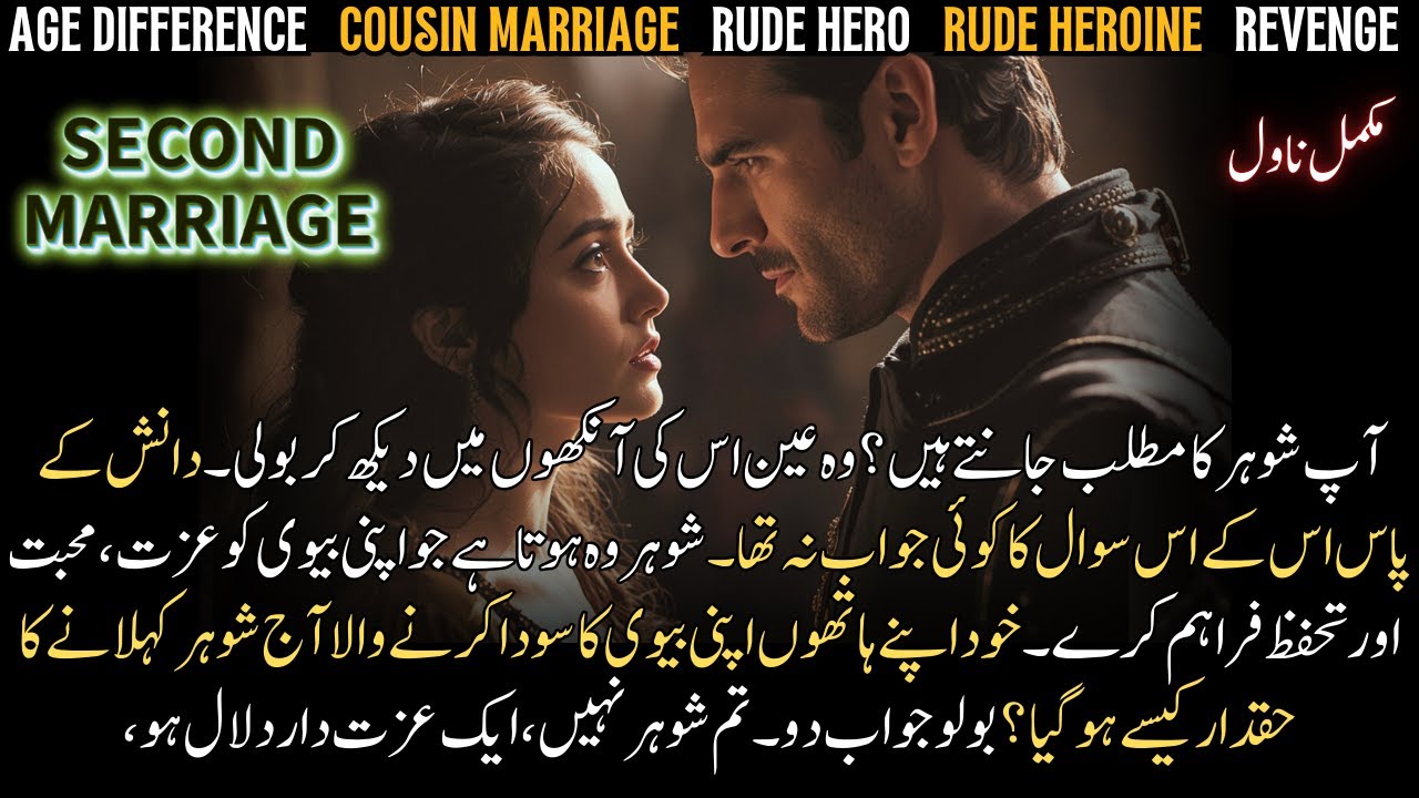 Age Gap Rude Hero 2nd Marriage With Rude Heroine | Cousin Marriage | Revenge | Complete Audio Novel