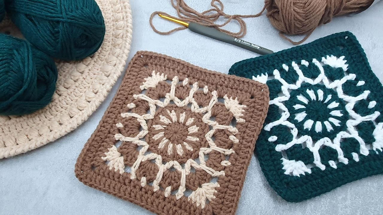 Stunning Granny Square Motif: Home Decor Crochet | Easy & Beautiful Granny Square Design for Home