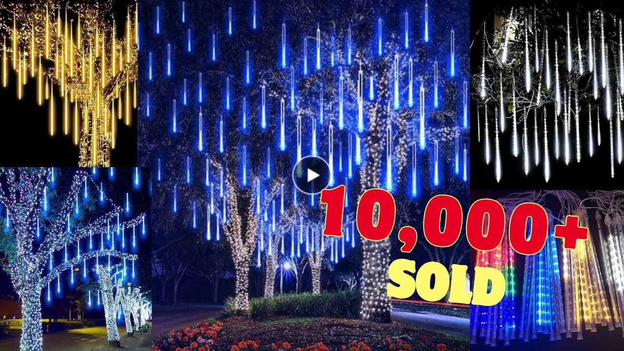 LED Meteor Shower Rain Lights Waterproof | Brilliant Gadgets