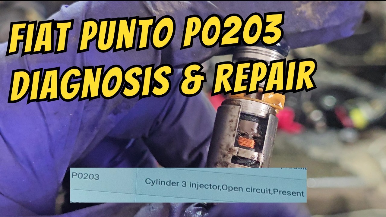 Пропуски зажигания в Fiat Grande Punto: диагностика и замена форсунок (P0301 / P0203)