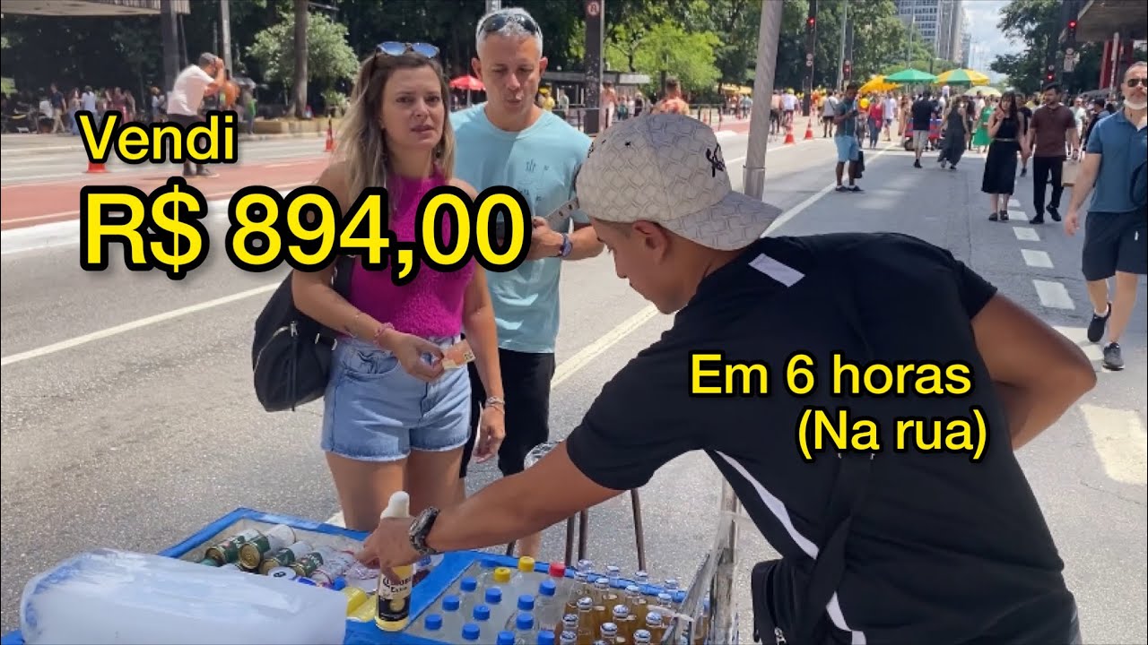 Quanto fatura um VENDEDOR DE RUA no Brasil? 🇧🇷💰(Foi por isso que larguei a Clt)