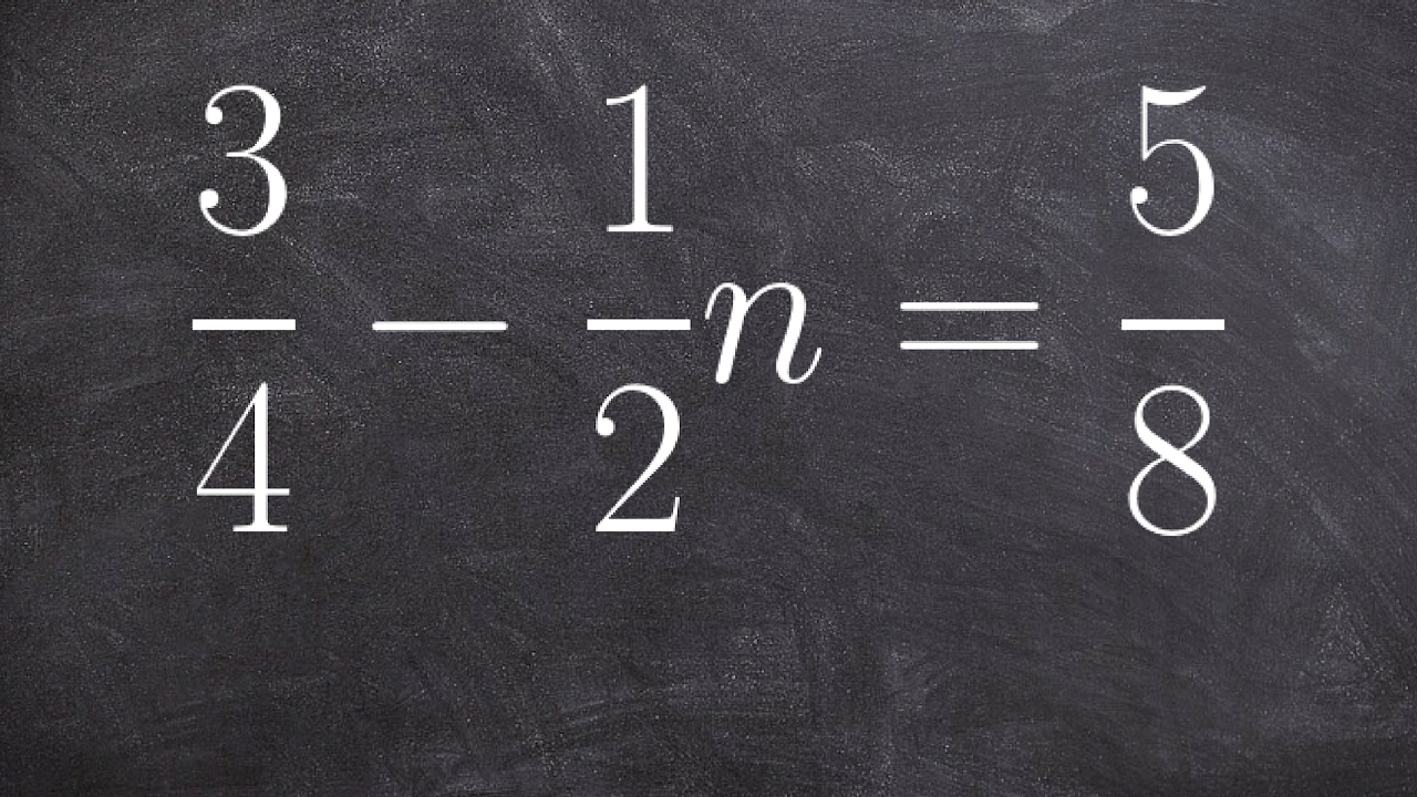 How to solve an equation with fractions of a two step equation