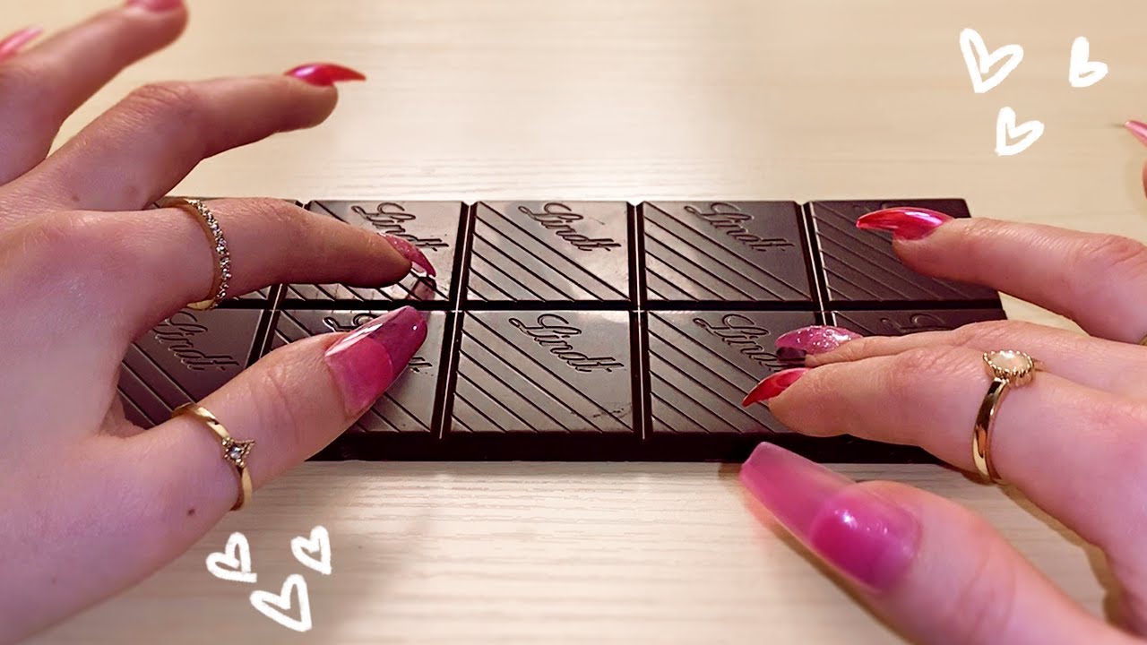 ASMR Chocolate Tapping/Scratching with Crinkles 🍫 (no talking)