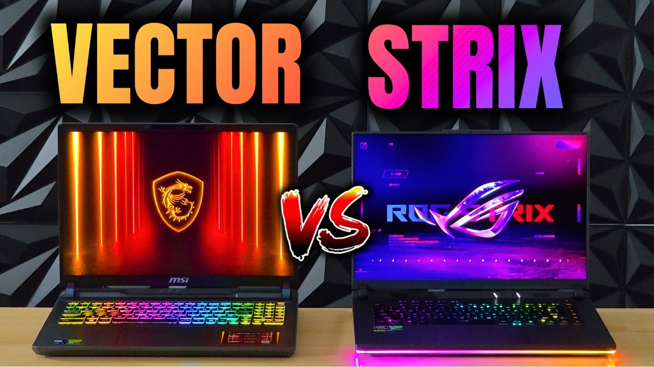 MSI Vector 16 vs Asus Strix G16 (2025) - MSI vs Asus ROG Gaming Laptop
