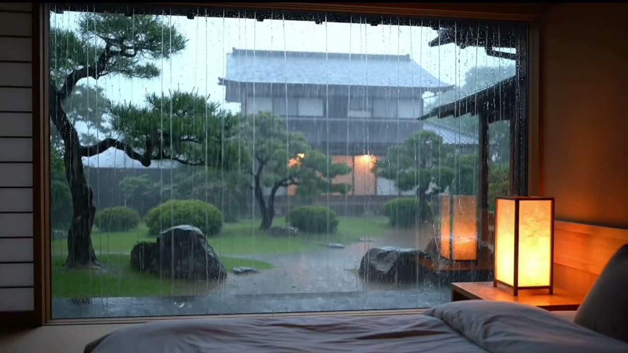 ☔ Heavy Rain & Healing Music – Stop Overthinking and Sleep in Minutes