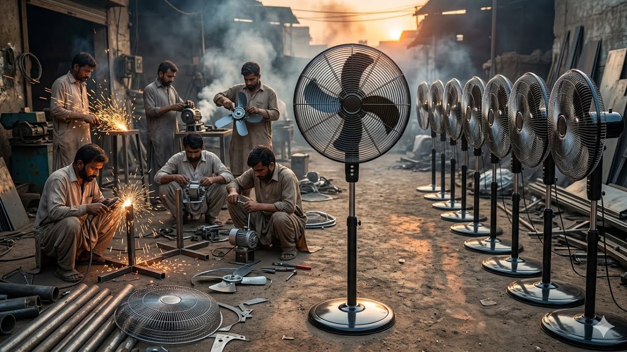 Inside Pakistani Fans Factory &ndash; How High Speed Pedestal Fans Are Made