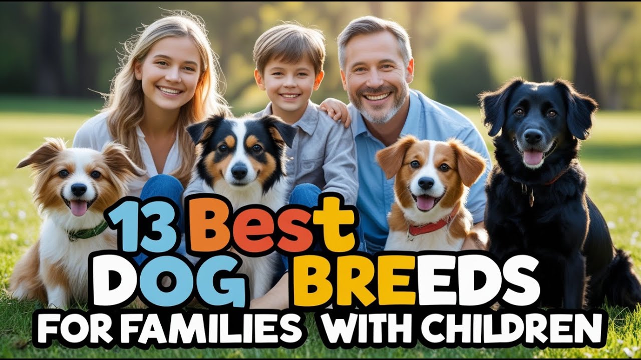 🐕 13 Best Dog Breeds for Families with Children 🐶 Top Dog Breeds for Family ✅