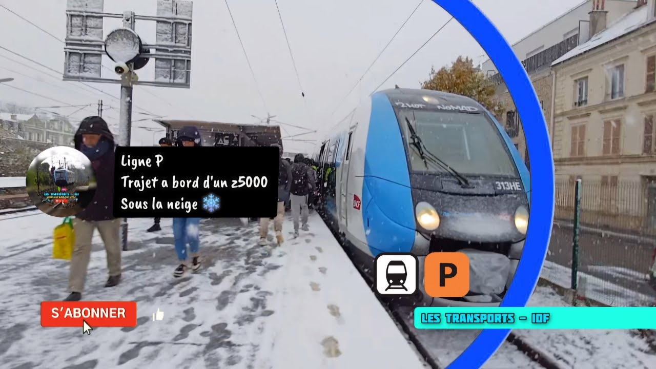 Ligne P - Trajet a bord d'un z5000 sous la neige ❄️