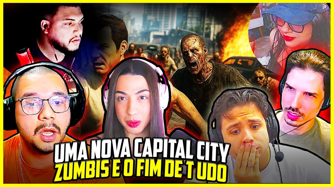 NINGU&Eacute;M ESTAVA PREPARADO!😱 REA&Ccedil;&Atilde;O DO BAGUAL E DOS STREAMERS COM A NOVA CAPITAL CITY NO GTA RP